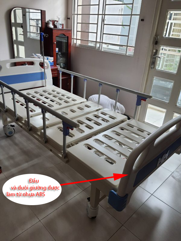 giường bệnh 2 tay quay